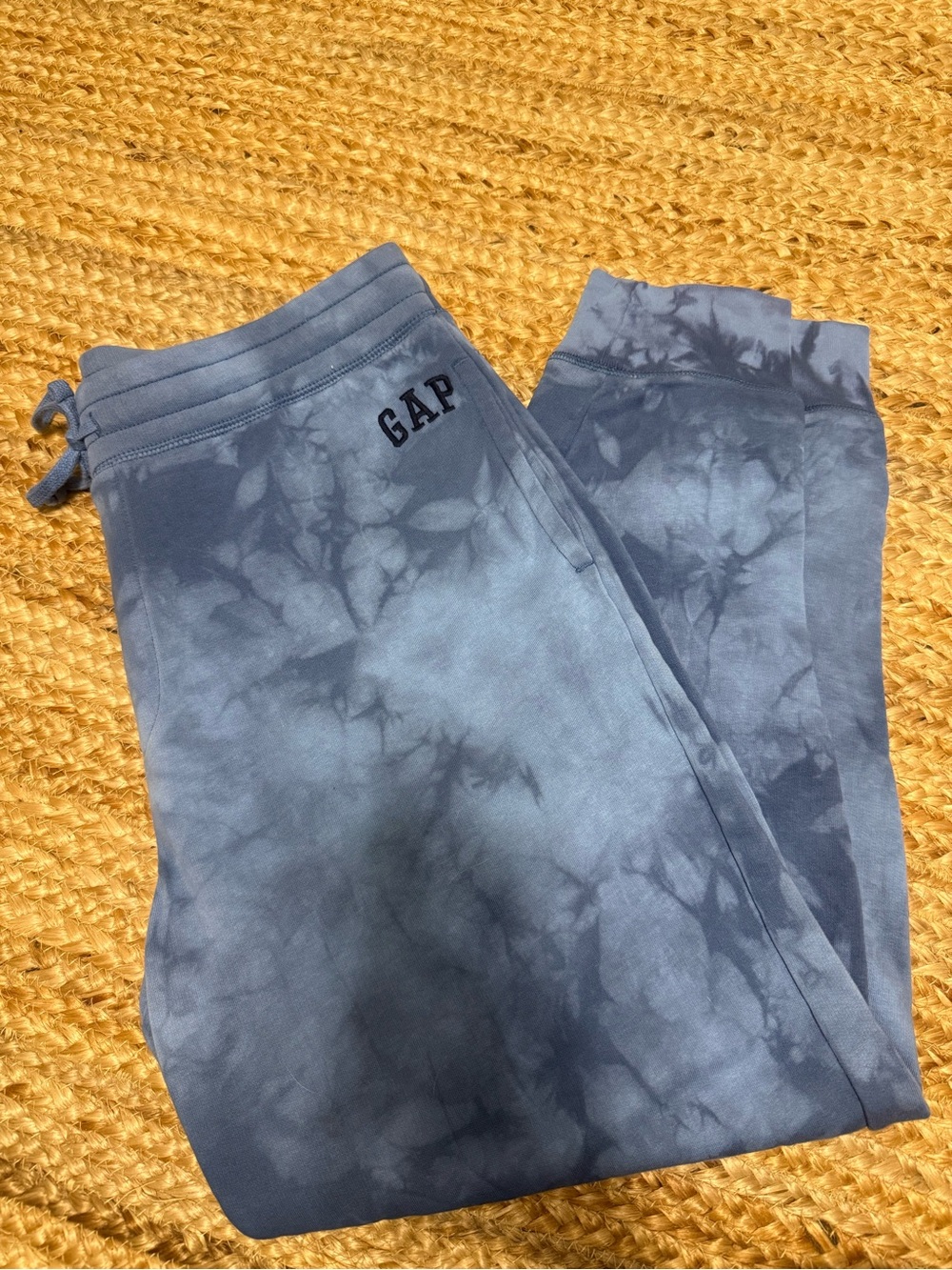 GAP Light Weight Blue Tie-Dye Jogger Pants
